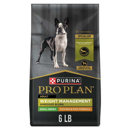 HOTPurina Pro Plan Small Breed Dog Food With Probiotics for Dogs, Shredded Blend Chicken & Rice Formula - 6 lb. Bag
