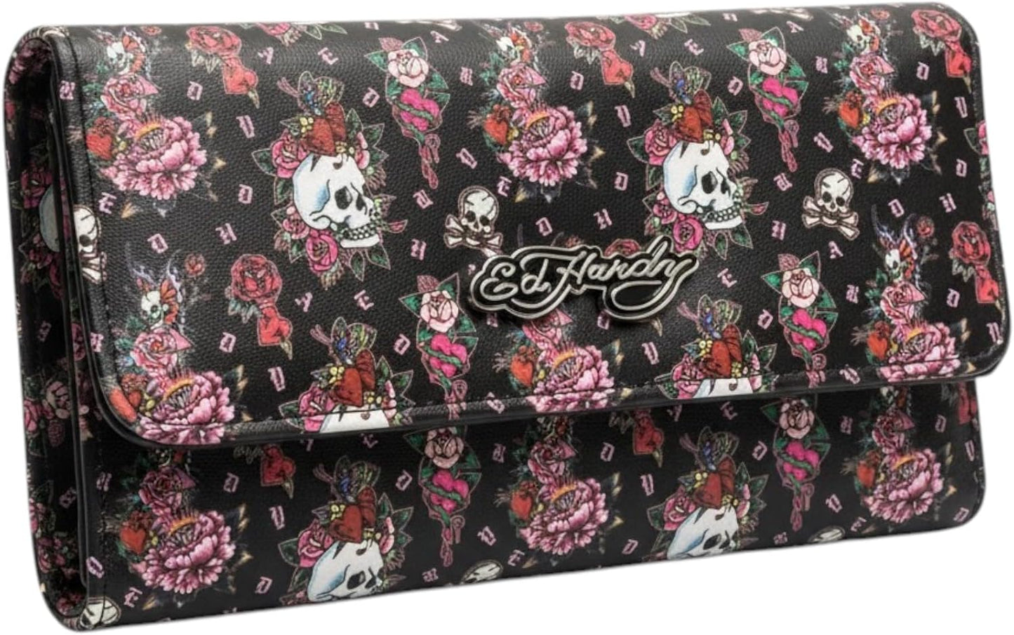 HOTED HARDY Women's Trifold Wallet with Multicompartment Storage EHW193 (Pink/White)