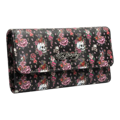 HOTED HARDY Women's Trifold Wallet with Multicompartment Storage EHW193 (Pink/White)