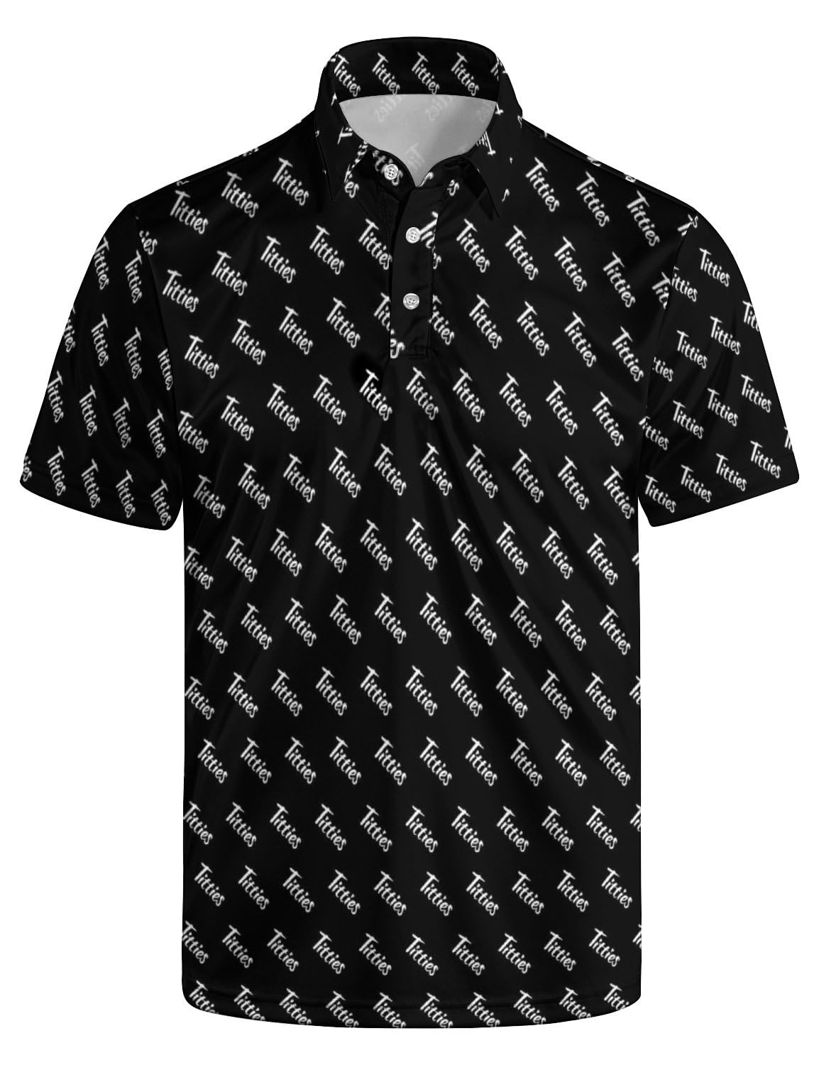 HOTGolf Polos for Men Funny Moisture Wicking Golf Shirts Performance Quick-Dry Polo Shirts Short Sleeve
