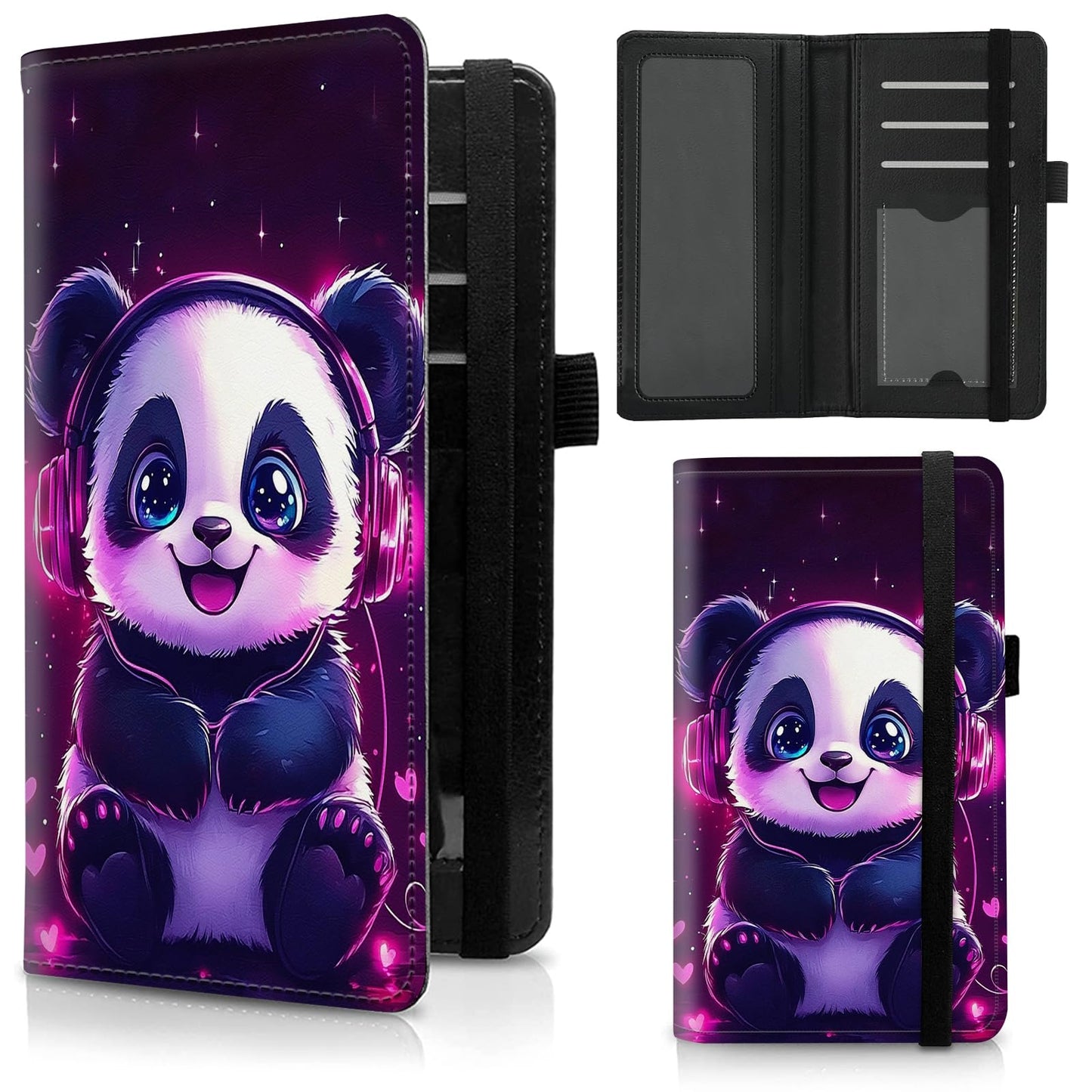 HOTCheckbook Cover for Duplicate Checks,Slim Durable RFID Blocking Checkbook Credit Card Holder for Personal and Business Checks-Cute Dog Paws