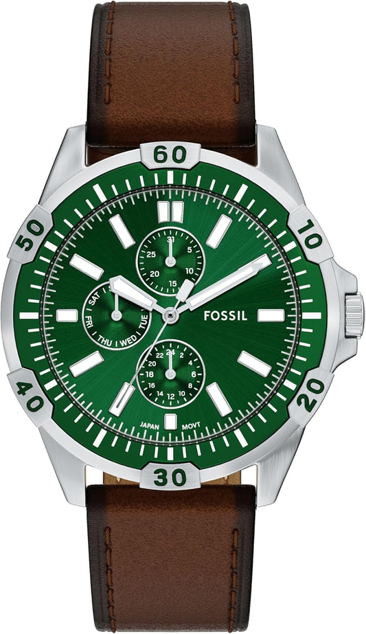 HOTFossil Men's Watch, Garrett Multifunction Stainless Steel Watch for Men