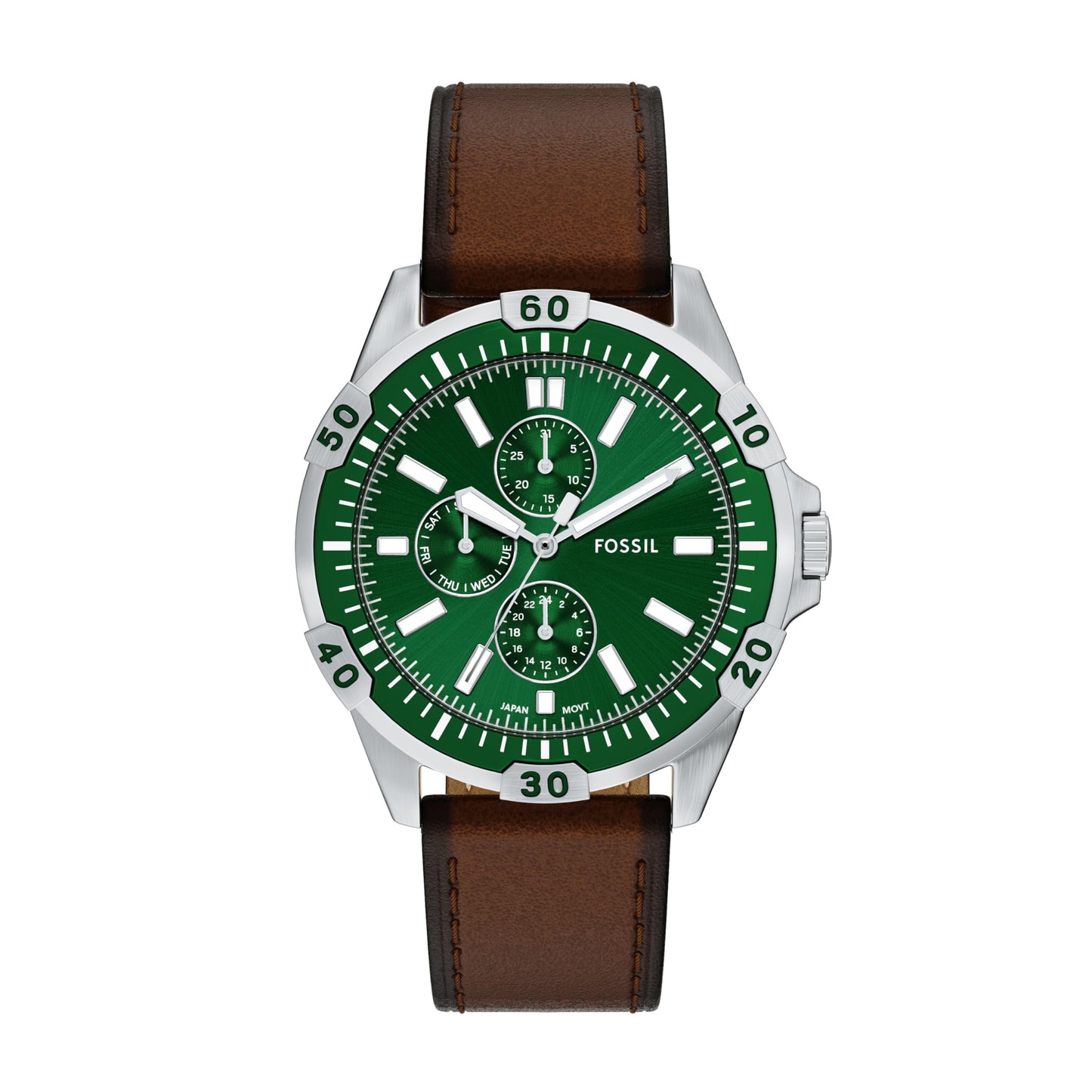HOTFossil Men's Watch, Garrett Multifunction Stainless Steel Watch for Men