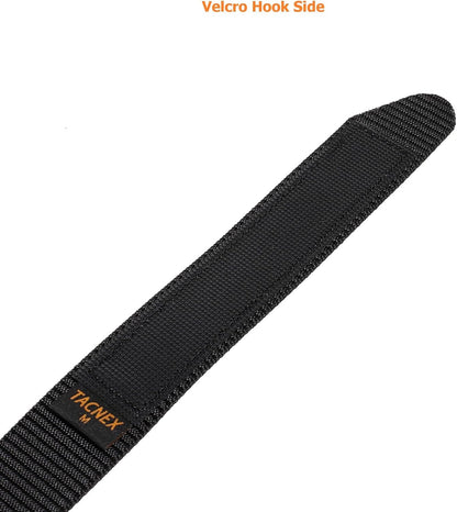 HOTTACNEX No-Scratch Nylon Belt 1 3/8" No Metal Buckle Belt w/Hook & Loop Closure TSA Approved for Work Travel Mechanic Driver