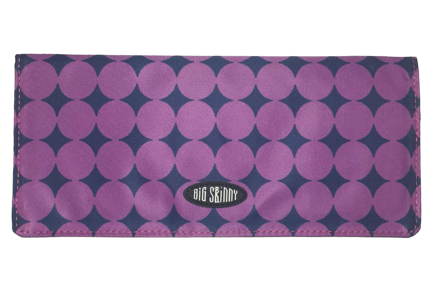 HOTBig Skinny Women's Executive Bi-Fold Checkbook Slim Wallet, Holds Up to 40 Cards