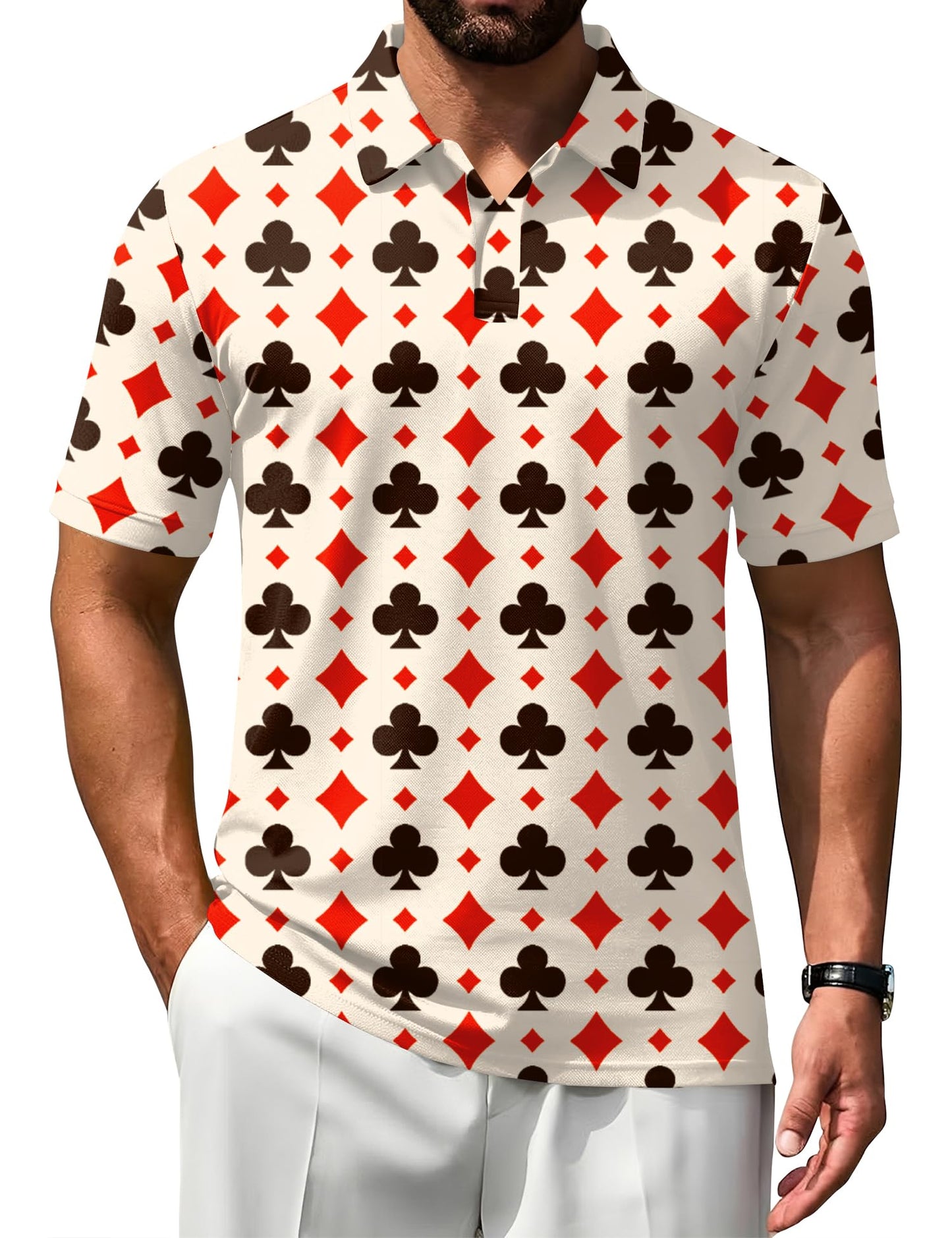 HOTPoriff Mens Polo Shirts Short Sleeve Golf Shirt Dry Fit Athletic T-Shirt Moisture Wicking Top (S-3XL)