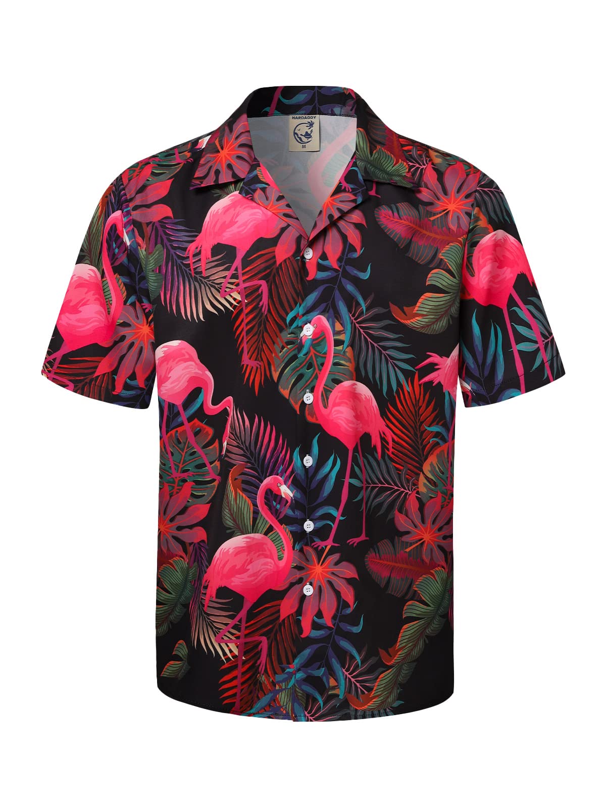 HOTHardaddy Men's Hawaiian Shirt Short Sleeves Printed Button Down Summer Beach Casual Shirts