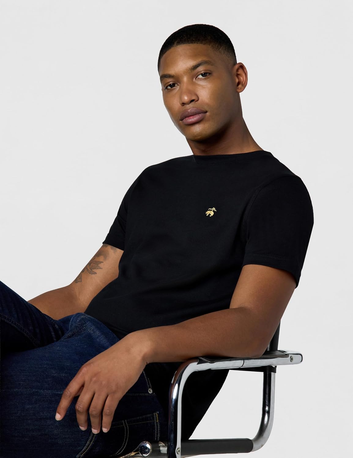 HOTBrooks Brothers Men's Short Sleeve Cotton Crewneck Logo T-Shirt