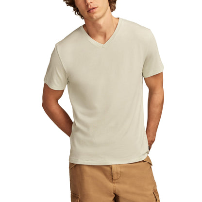 HOTLucky Brand Men's Venice Burnout V Neck Tee