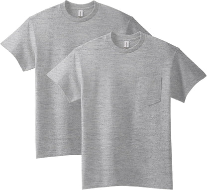 HOTGildan Adult Ultra Cotton T-Shirt with Pocket, Style G2300, 2-Pack