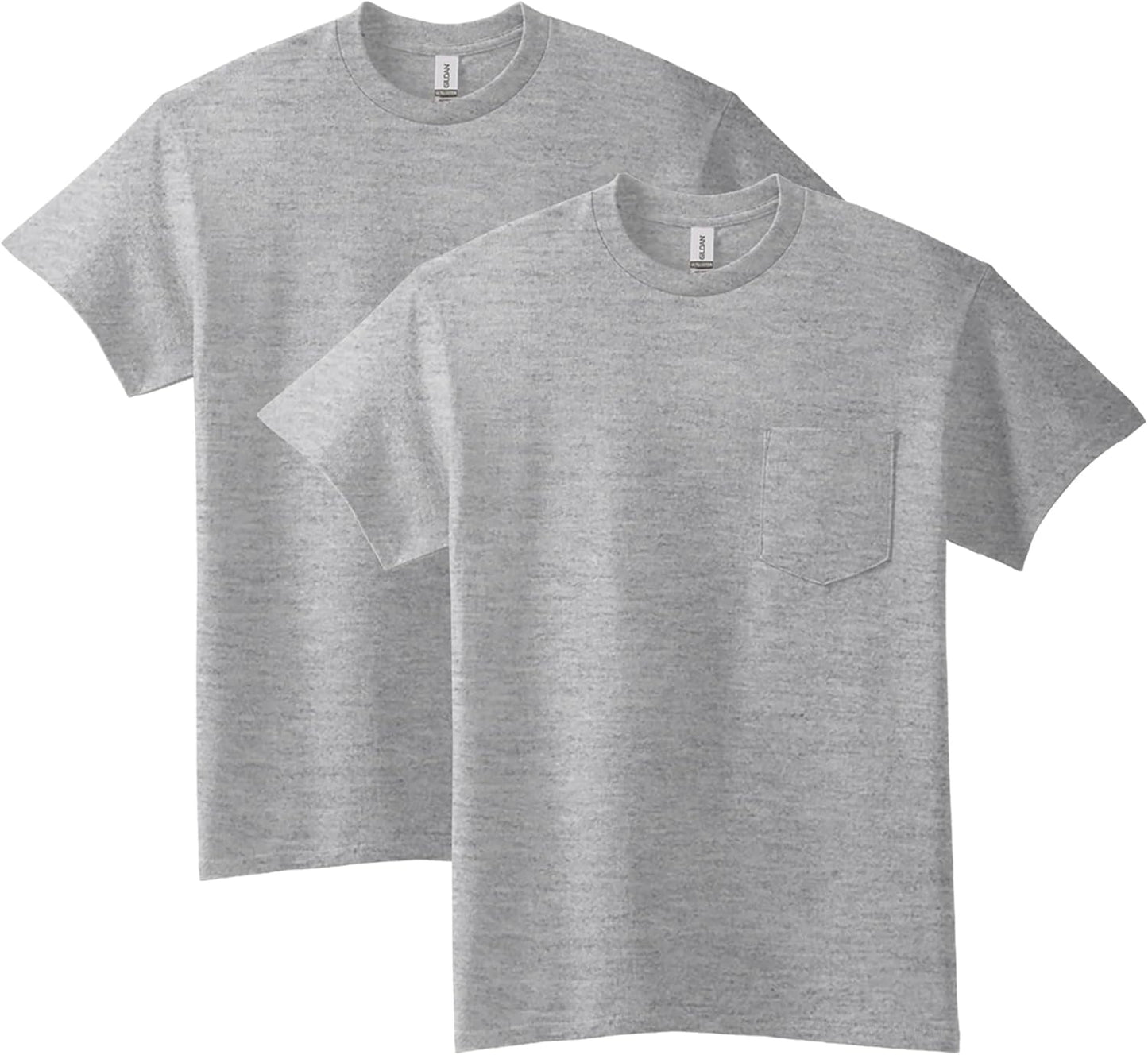 HOTGildan Adult Ultra Cotton T-Shirt with Pocket, Style G2300, 2-Pack