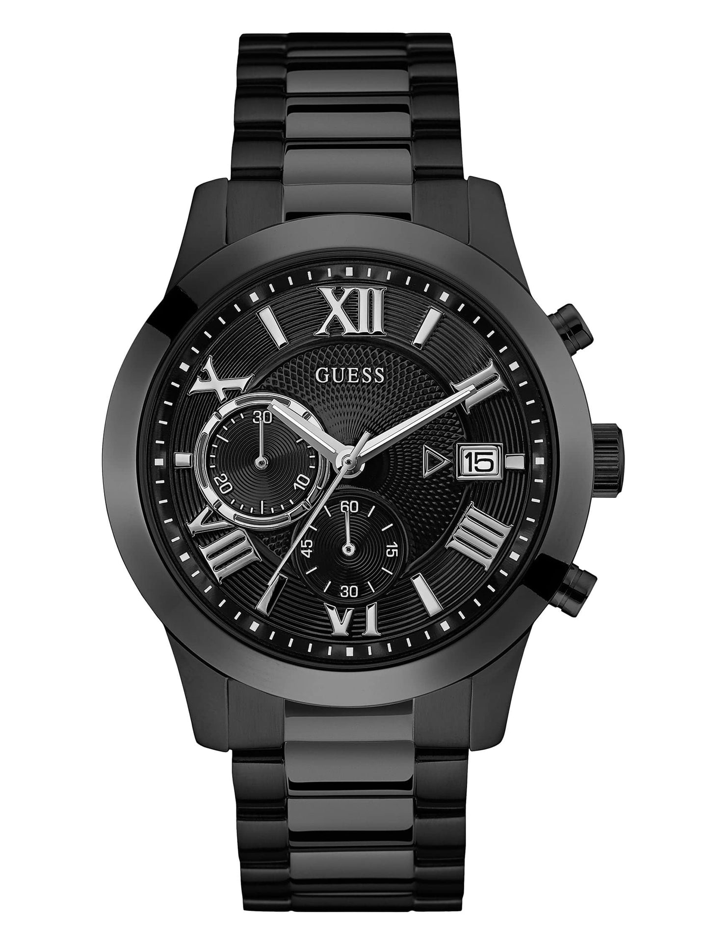 HOTGuess Men's Analog Dress Watch| Stainless Steel Case| 50M Water Resistance