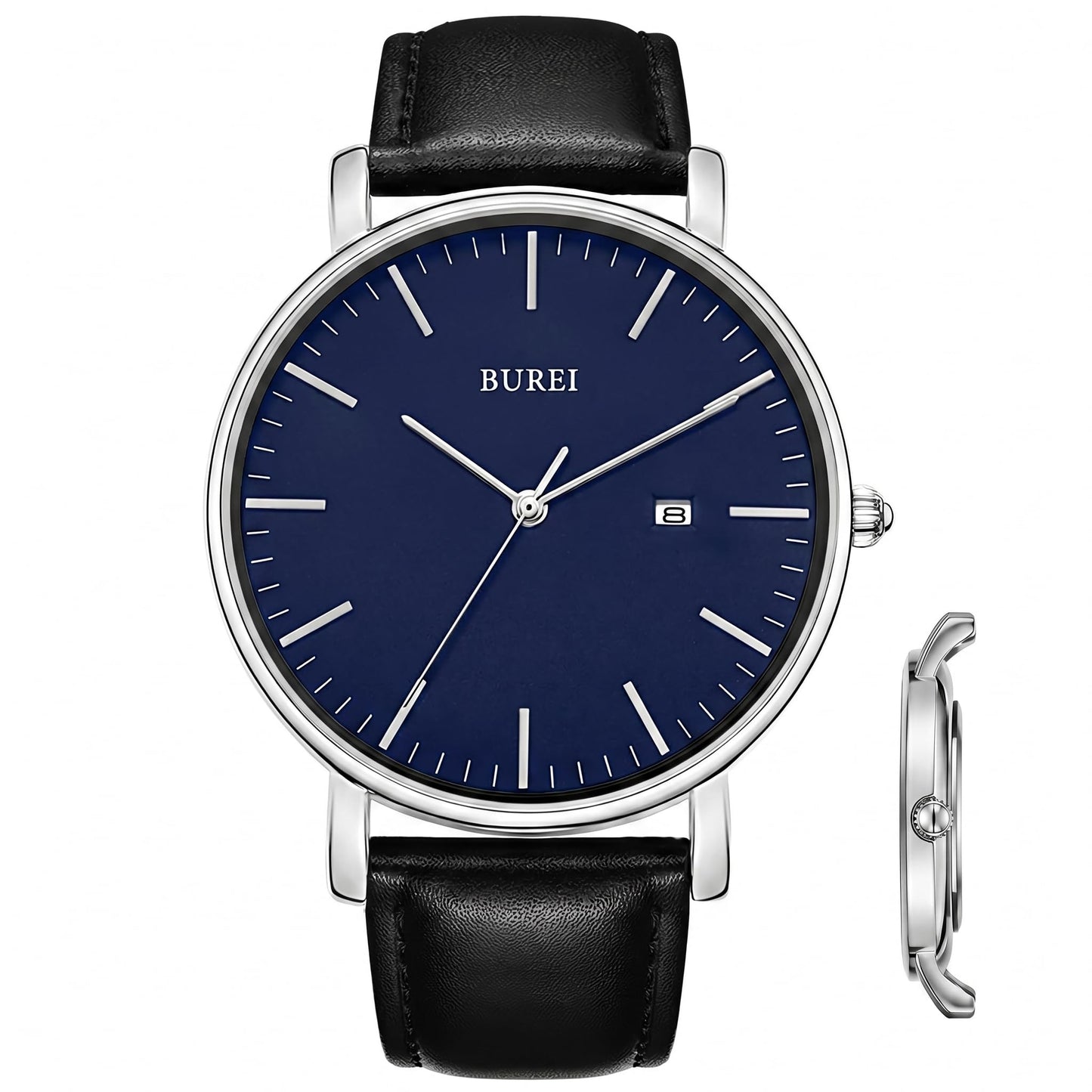 HOTBUREI Men Wrist Watches Fashion Minimalist Thin Analog Quartz Waterproof Watches for Men, Refined Gifts for Men, Boyfriend, Husband, Dad