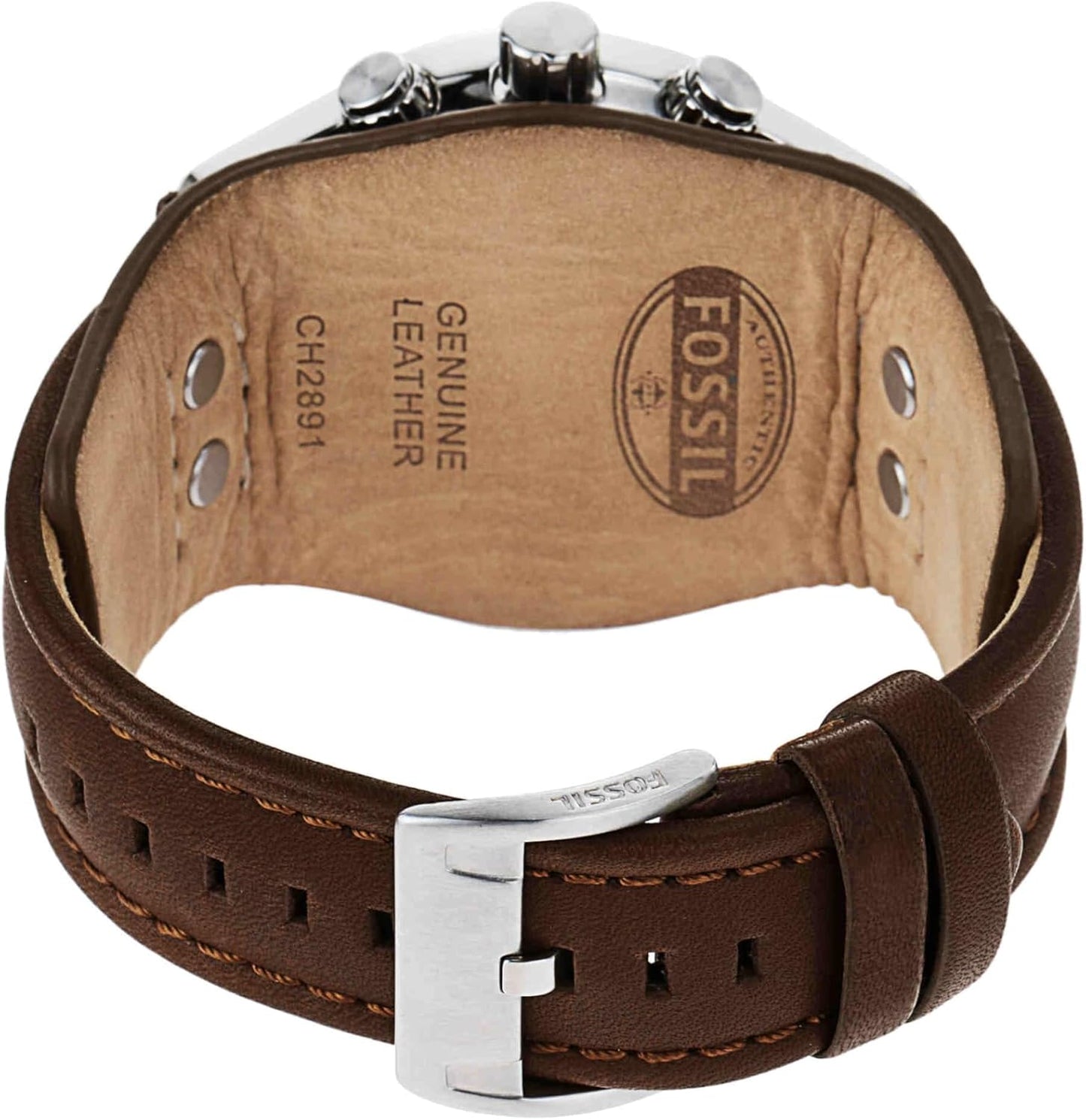 HOTFossil Men's Watch, Coachman Quartz Stainless Steel and Chronograph Leather Watch for Men