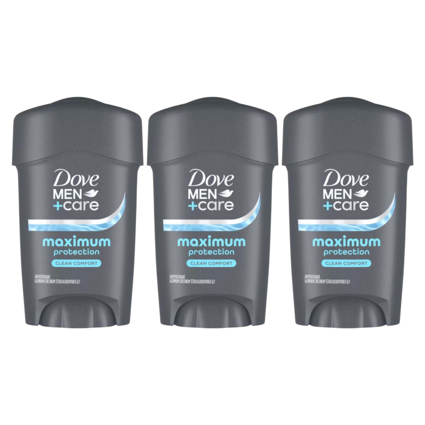 HOTDOVE MEN + CARE Clinical Protection Antiperspirant Clean Comfort Stick for Men 96-Hour Sweat and Odor Protection Clinical Strength Antiperspirant with 1/4 Moisturizing Cream 1.7 oz