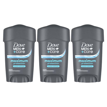 HOTDOVE MEN + CARE Clinical Protection Antiperspirant Clean Comfort Stick for Men 96-Hour Sweat and Odor Protection Clinical Strength Antiperspirant with 1/4 Moisturizing Cream 1.7 oz
