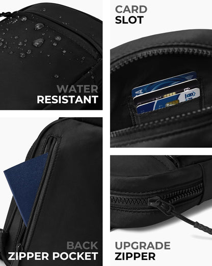 HOTCHOLISS Small Sling Bag for Women and Men, Crossbody Bags Trendy Fanny Packs Chest Bag with Extended Strap
