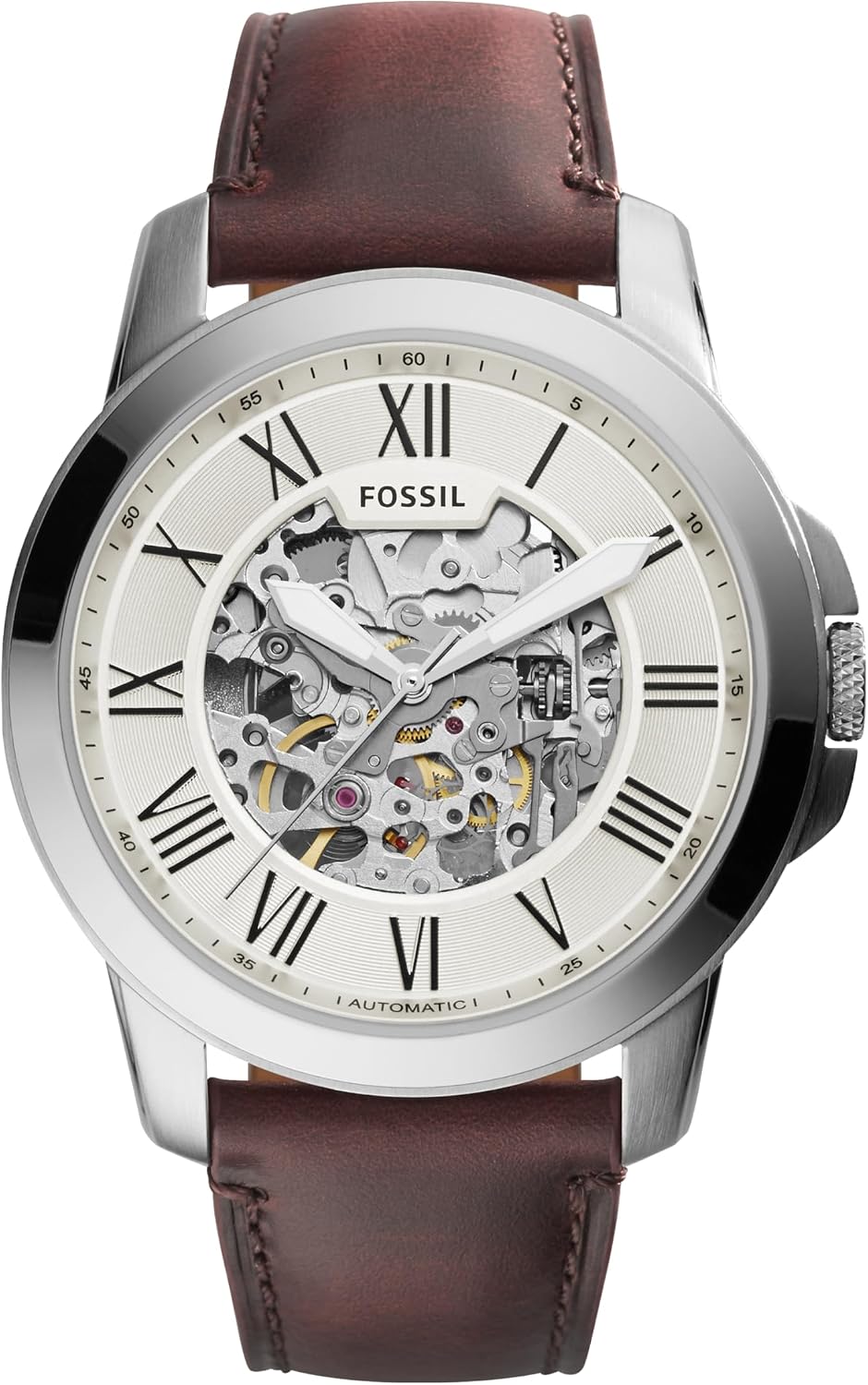 HOTFossil Men's Watch, Grant Quartz Stainless Steel Chronograph Watch for Men