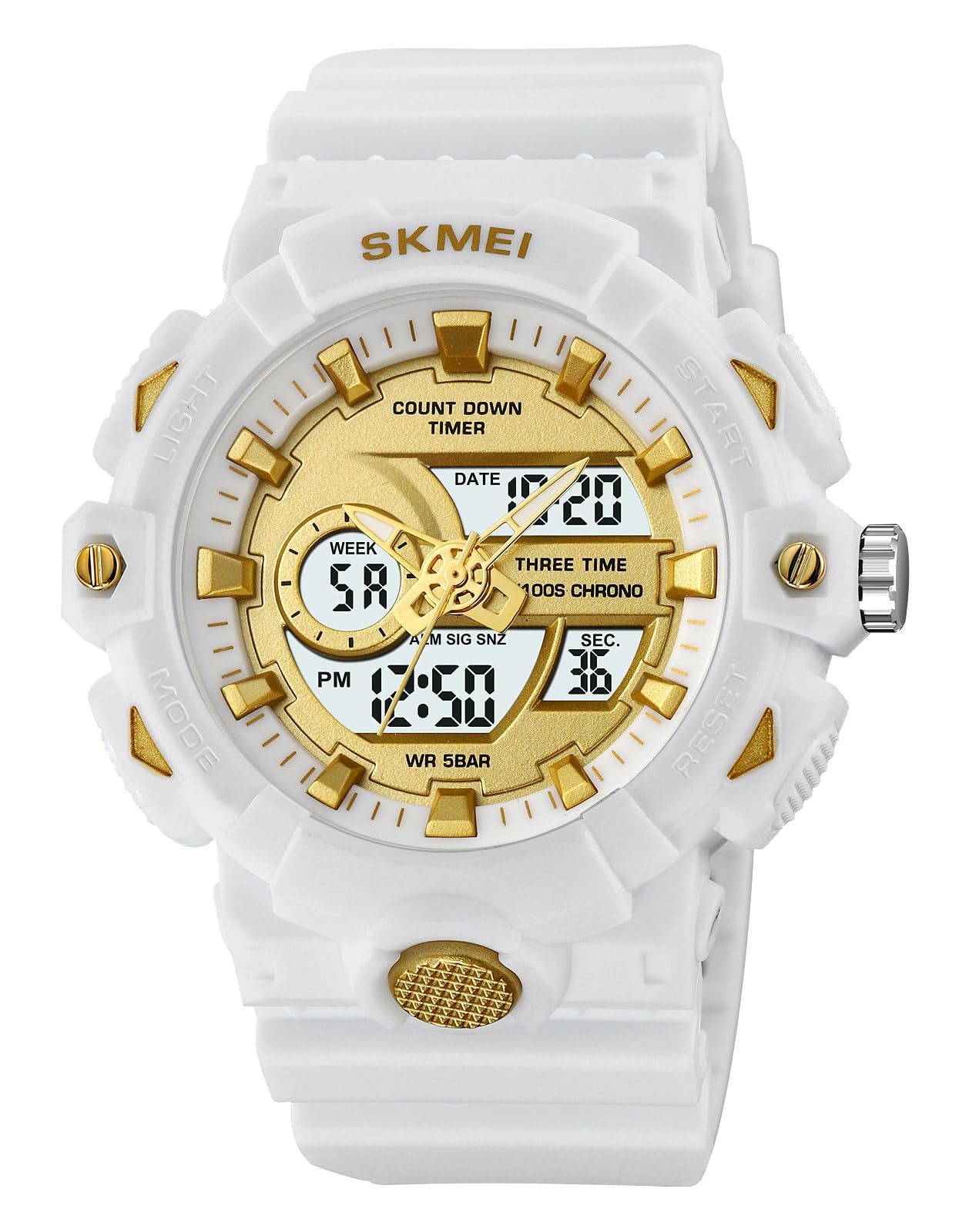 HOTFANMIS Mens Military Multifunction Digital LED Watch Electronic Waterproof Alarm Quartz Sports Watch