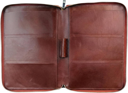 HOTFull Grain Leather Checkbook Cover for Multiple Check Books - Checkbook Organizer for Up to 6 Books With Duplicate Checks - Checkbook Holder for Women and Men, Gift for Loved Ones