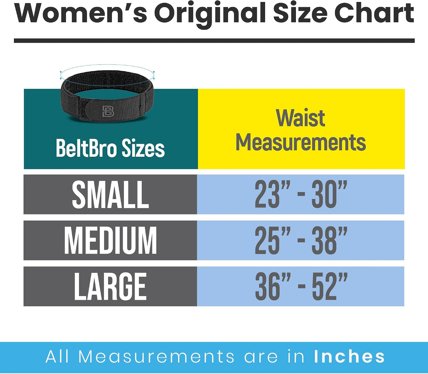 HOTBeltBro For Women No Buckle Elastic Belt — Fits 1 Inch Belt Loops, Easy To Use