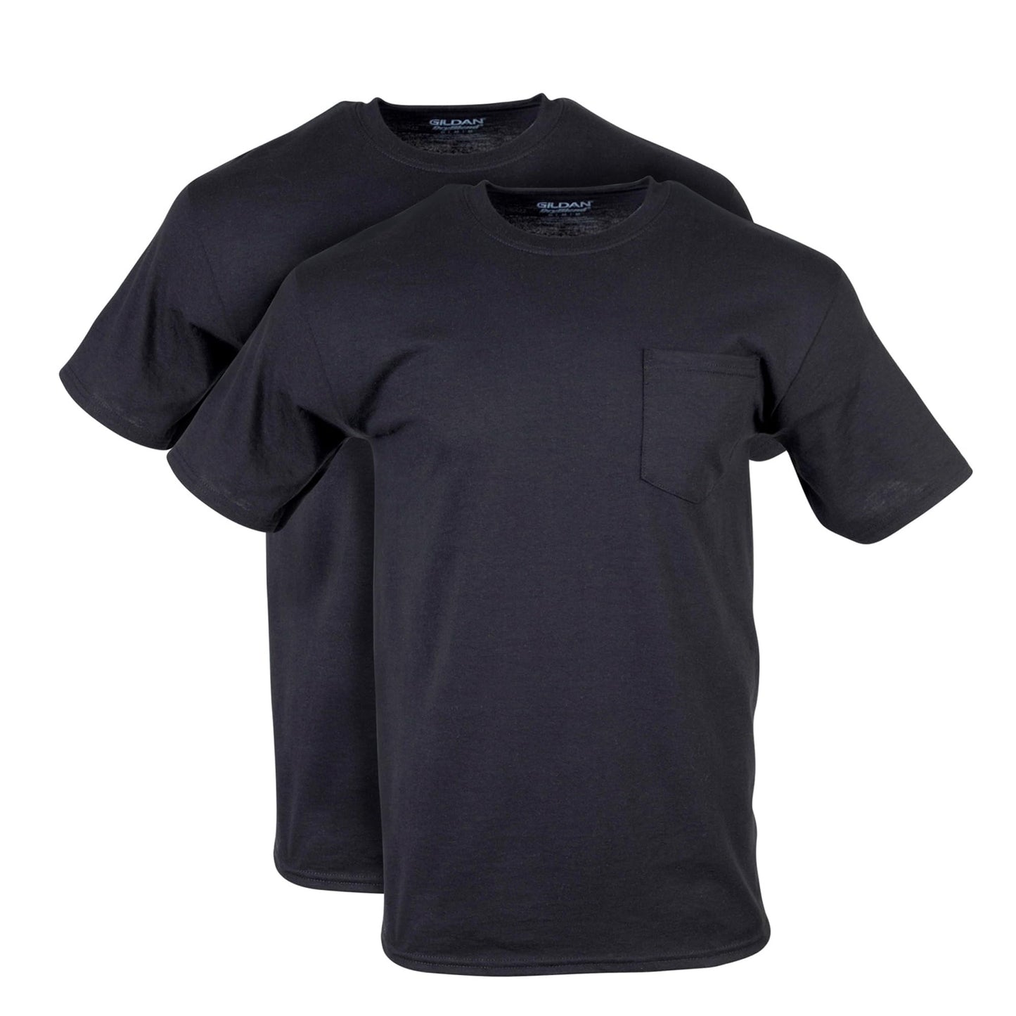 HOTGildan Unisex Adult DryBlend Workwear T-Shirts with Pocket, 2-Pack