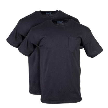 HOTGildan Unisex Adult DryBlend Workwear T-Shirts with Pocket, 2-Pack
