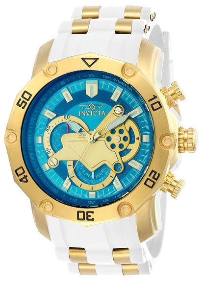 HOTInvicta Men Pro Diver Scuba Quartz Watch, White, 23422