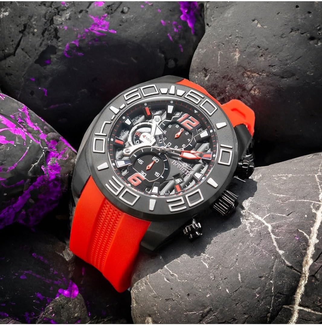 HOTInvicta Men's 22810 Pro Diver Analog Display Quartz Red Watch