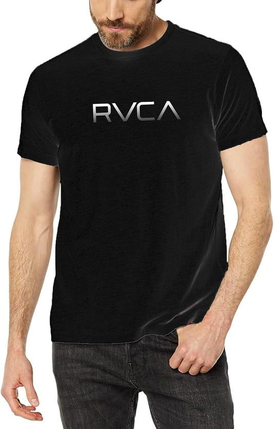 HOTRVCA Mens Short Sleeve Lightweight Lounge Crew Tee Loungewear Crew Neck