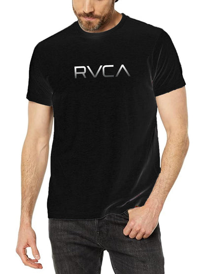 HOTRVCA Mens Short Sleeve Lightweight Lounge Crew Tee Loungewear Crew Neck