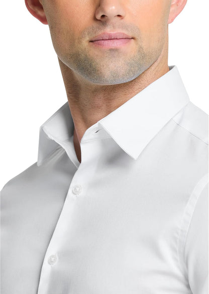 HOTVan Heusen Men's Flex Collar Slim Fit Stretch Dress Shirt