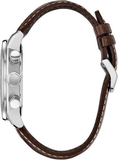 HOTCitizen Men's Eco-Drive Weekender Brycen Chronograph Watch in Stainless Steel