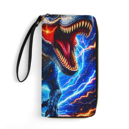 HOTRural Style Highland Cow Sunflower Collage Pattern Clutch Purse Leather Large Capacity Wristlet Leather Wallet