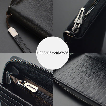 HOTBveyzi Women RFID Blocking Wallet Leather Zip Around Phone Clutch Large Capacity Ladies Travel Purse Wristlet