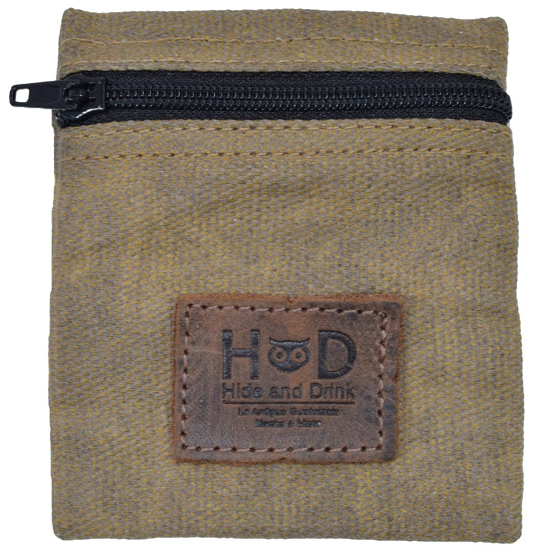 HOTHide & Drink, Water Resistant Waxed Canvas Condom Pouch, Change Valuables Tech Pocket Purse, Classic Partner Gift, Travel & Honeymoon Essentials, Handmade