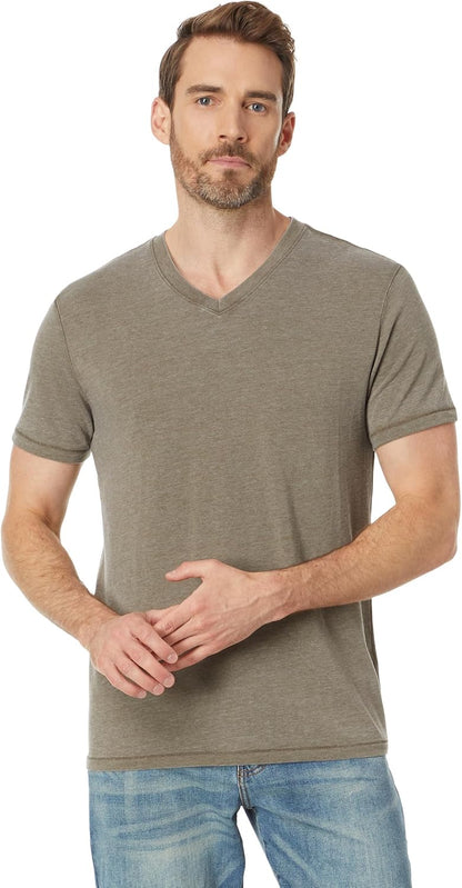 HOTLucky Brand Men's Venice Burnout V Neck Tee