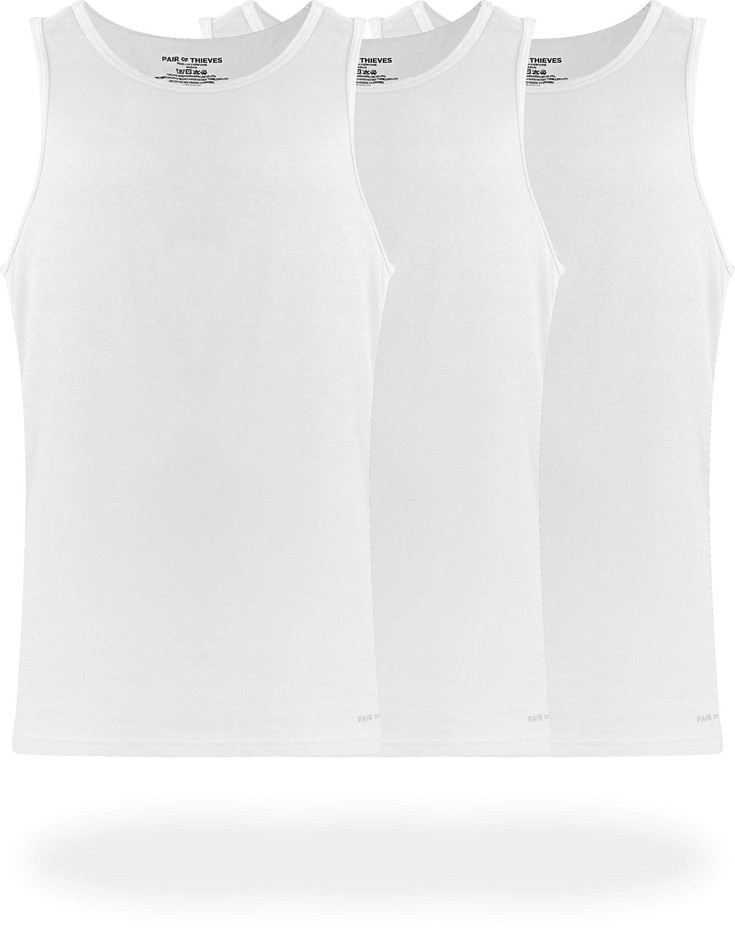 HOTPair of Thieves Men Super Soft Tank Top | Undershirt for Men | Soft, Breathable, Cotton Blend Fabric | Layering & Daily Wear