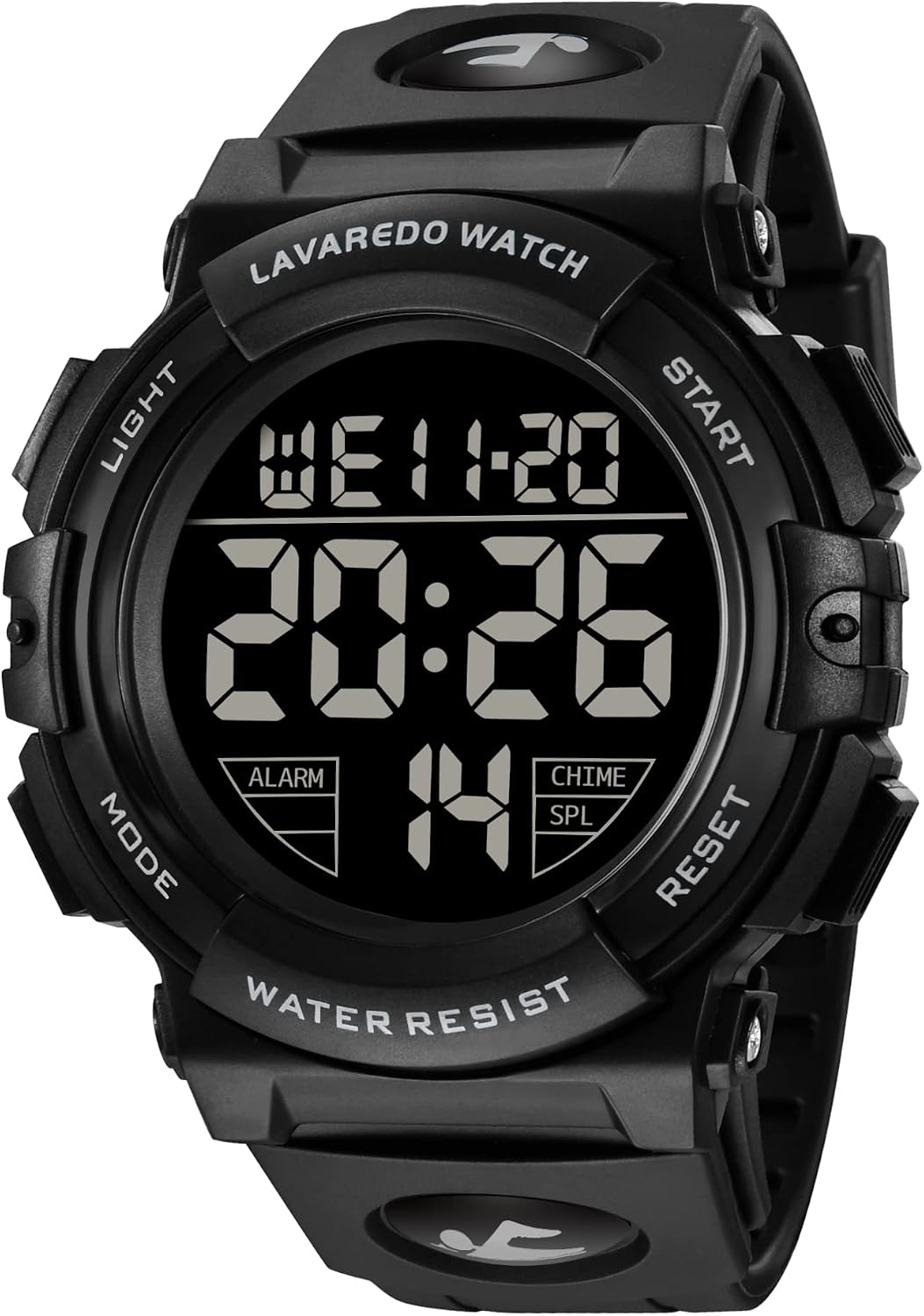 HOTL LAVAREDO Mens Digital Watch Sports Military Watches Waterproof Outdoor Chronograph Wrist Watches for Men with LED Back Ligh/Alarm/Date