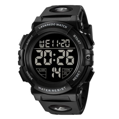 HOTL LAVAREDO Mens Digital Watch Sports Military Watches Waterproof Outdoor Chronograph Wrist Watches for Men with LED Back Ligh/Alarm/Date