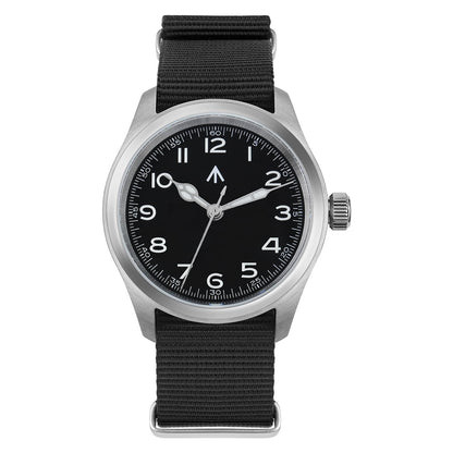 HOTTACTICAL FROG Militado ML08 Field Watch Japanese Sweep VH31 / 515 Movt with Calendar, Men's Military Watch Sapphire Crystal 10 ATM Waterproof Analog Watches for Men