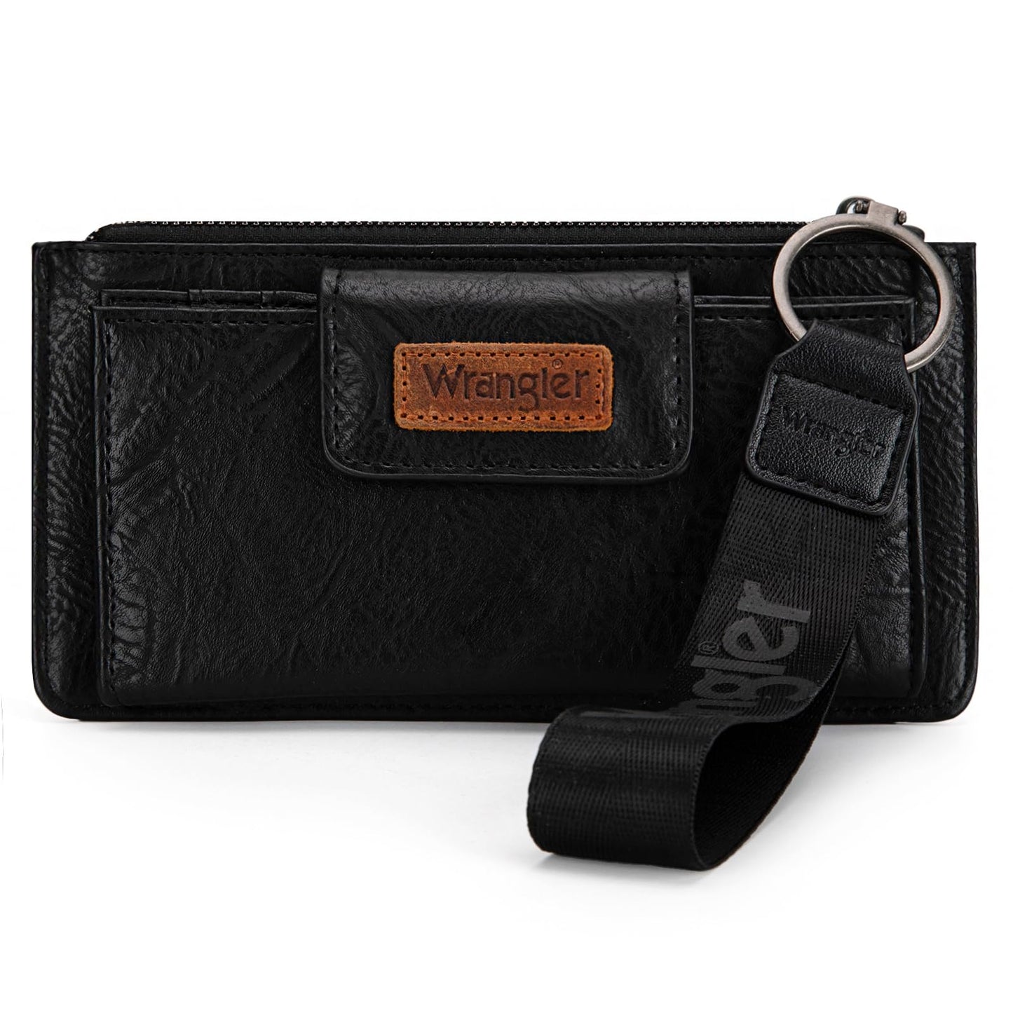 HOTMontana West X Wrangler Brown Wristlet Wallet Minimalist Clutch Womens Wallet Rfid Card Cases & Money Organizers with Coin Purse and Smooth Zipper