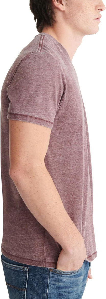HOTLucky Brand Men's Venice Burnout V Neck Tee