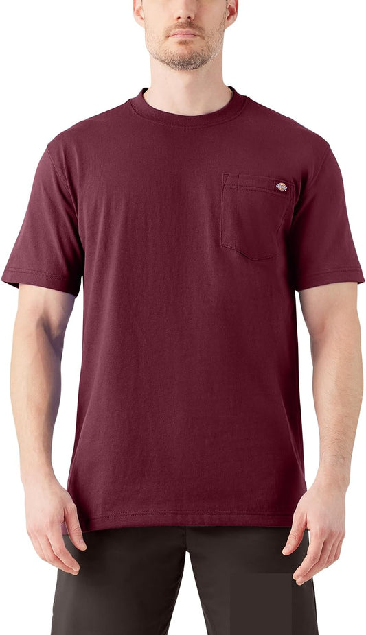 HOTDickies Men's Heavyweight Heathered Short Sleeve Pocket T-Shirt