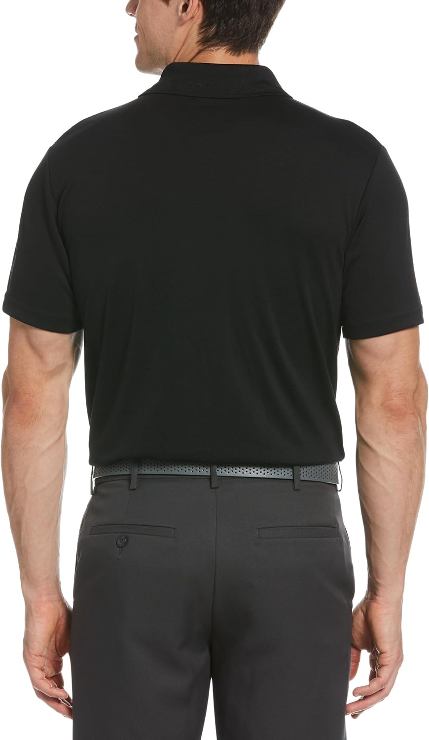 HOTPGA Tour Men's Airflux Solid Mesh Short Sleeve Classic Golf Polo Shirt