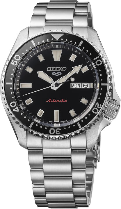 HOTSEIKO 5 Sports Men's Automatic Watch with Stainless Steel Case and Luminous Hands - Stylish Wrist Watches