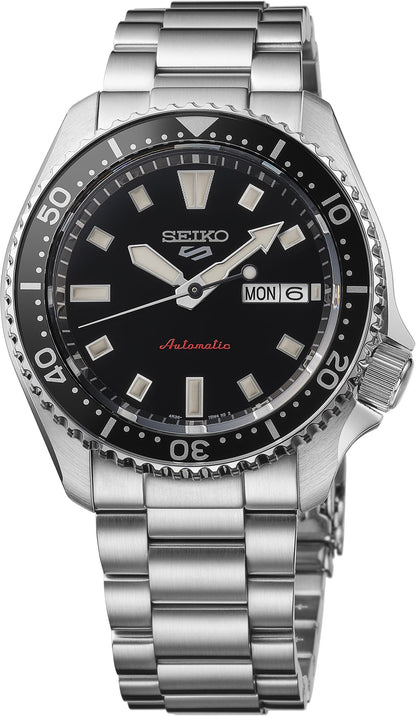 HOTSEIKO 5 Sports Men's Automatic Watch with Stainless Steel Case and Luminous Hands - Stylish Wrist Watches