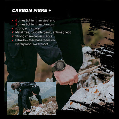 HOTDIDITIME Tactical Watches for Men, Military Watches for Men, Waterproof 164FT, Fitness Watch, Mens Digital Watches with Compass, Metronome, Pedometer, Lightweight Breathable Nylon Watch