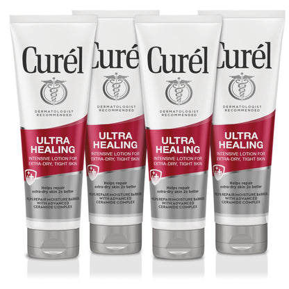 HOTCurel Ultra Healing Intensive Fragrance-Free Lotion For Extra-Dry Skin, Dermatologist Recommended, Ideal for Sensitive Skin, Cruelty Free, Paraben Free, 20 Oz | Repairs Moisture Barrier, Ceremides, Dry & Sensitive Skin, Eczema-Prone, Dermatologist Reco