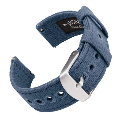 HOTArcher Watch Straps - Canvas Quick Release Watch Bands (Faded Olive, 20mm)